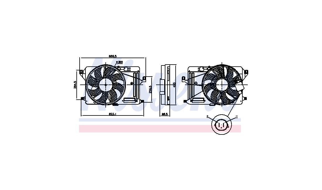 Ventilator, motorkøling