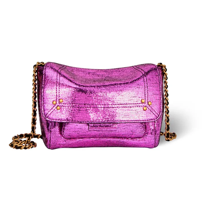 Jérôme Dreyfuss Sac Lulu S Lamé | Lamé Fuxia
