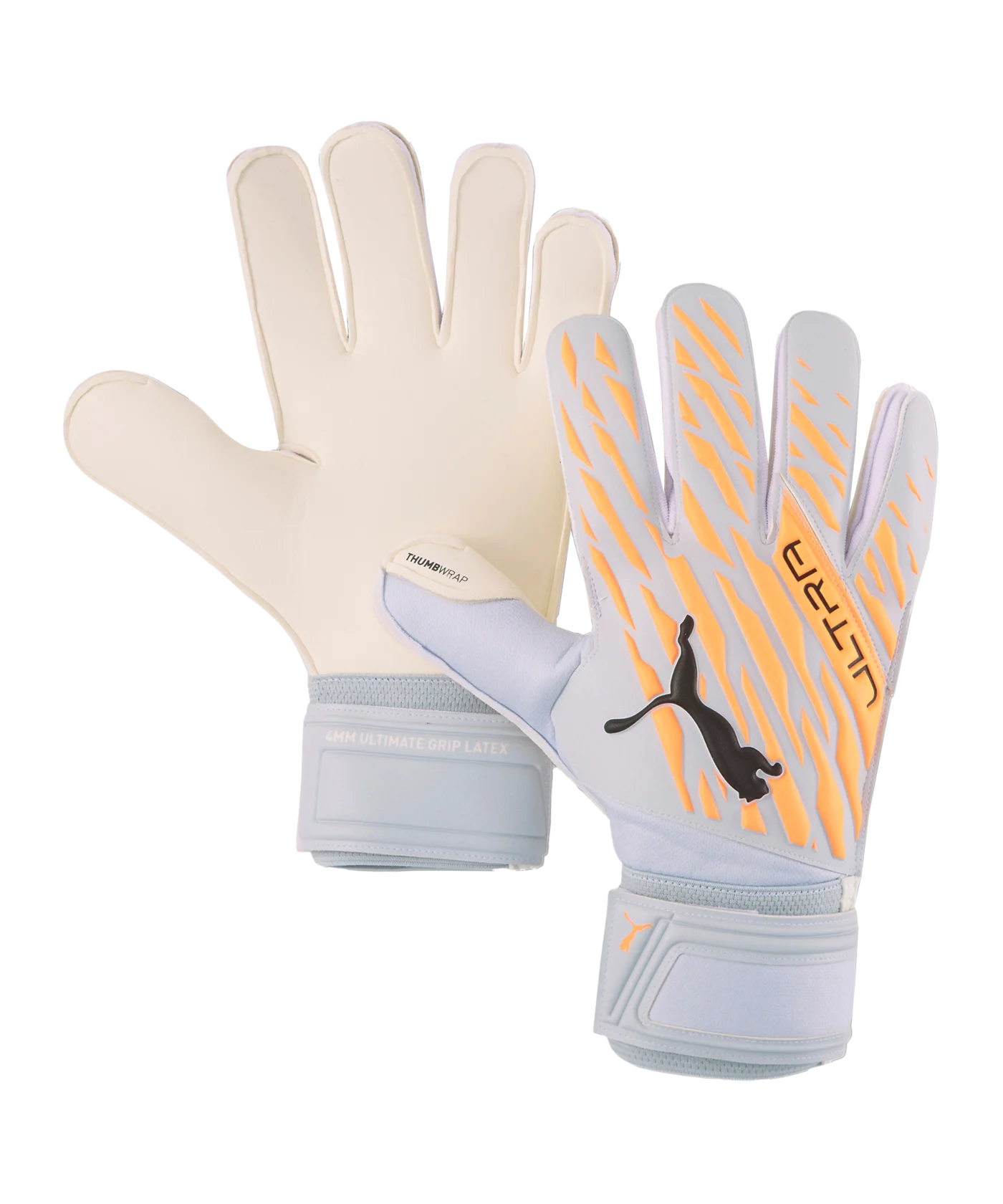 PUMA ULTRA RC Grip 1 Instinct Torwarthandschuhe Orange Silber Schwarz F05