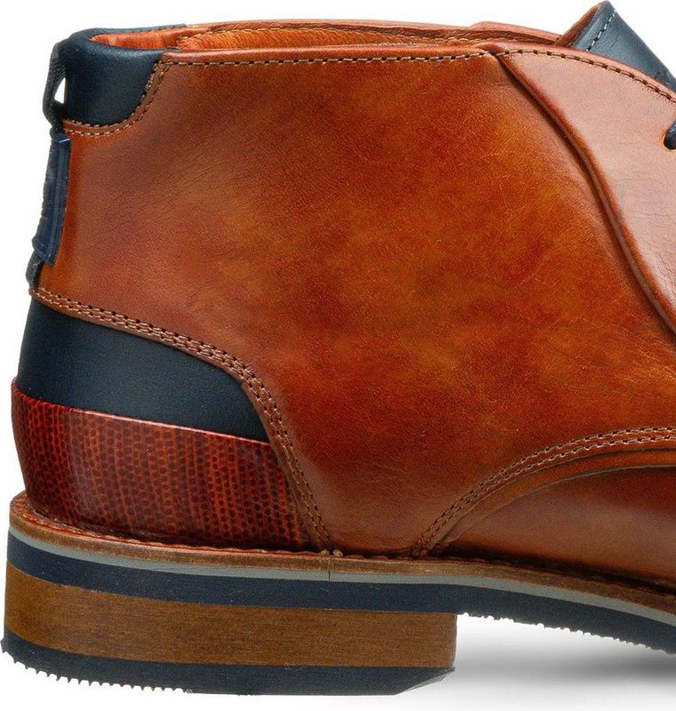 Van Lier - Heren - Veterboots - Cognac - Leer