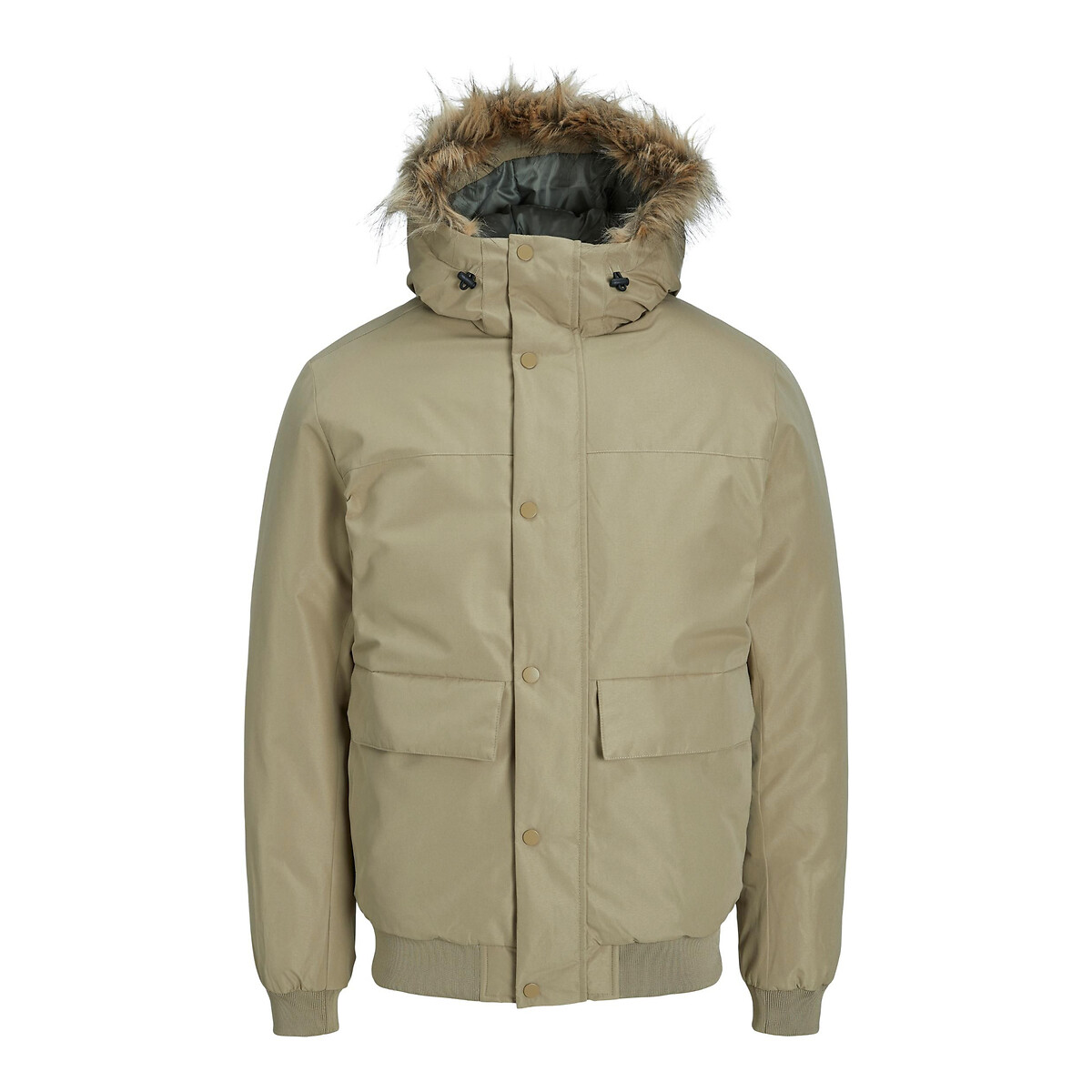 JACK & JONES<br>Casaco com capuz de pele sintética Jjchamp