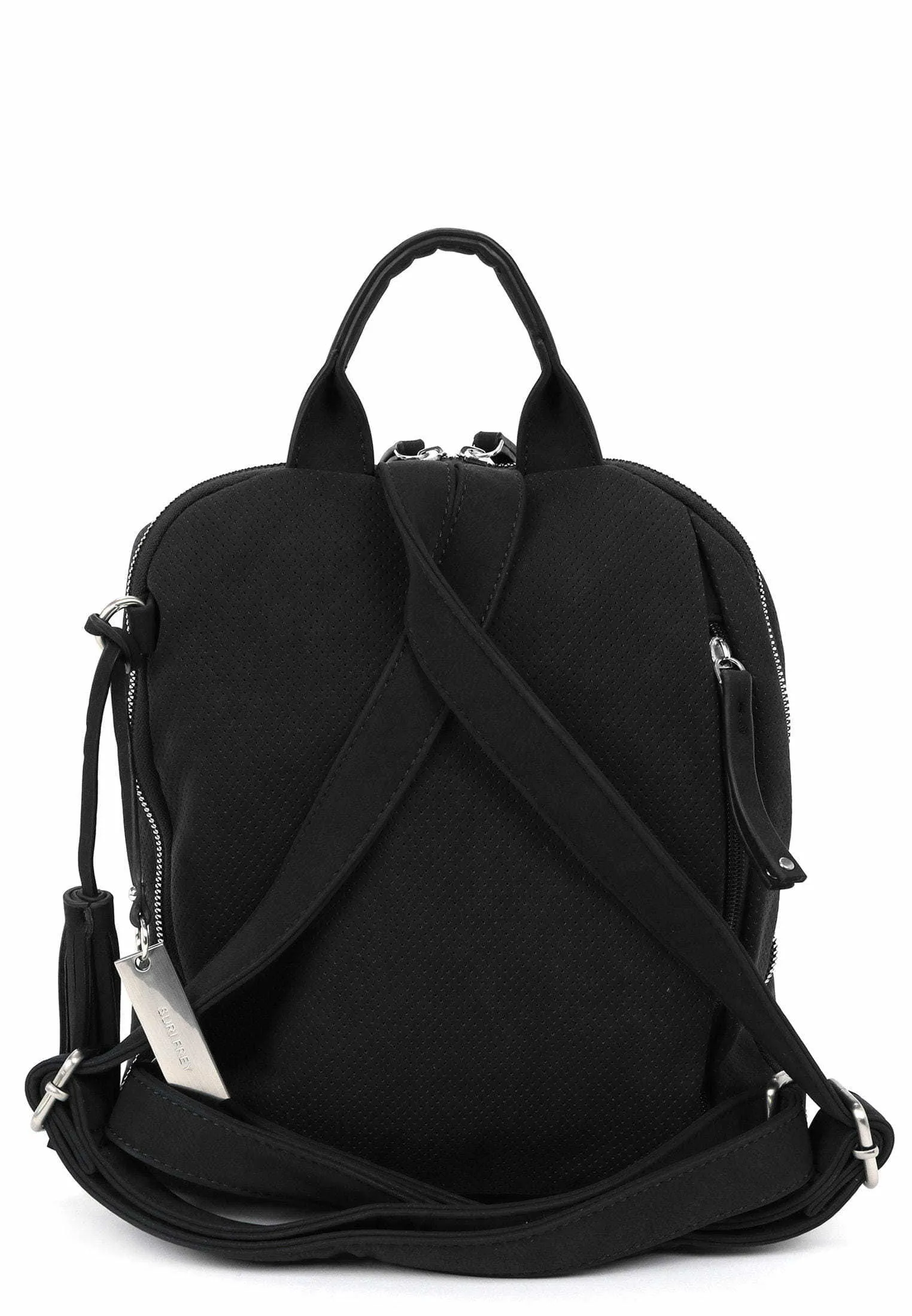 SURI FREY Rucksack Schwarz Lederimitat