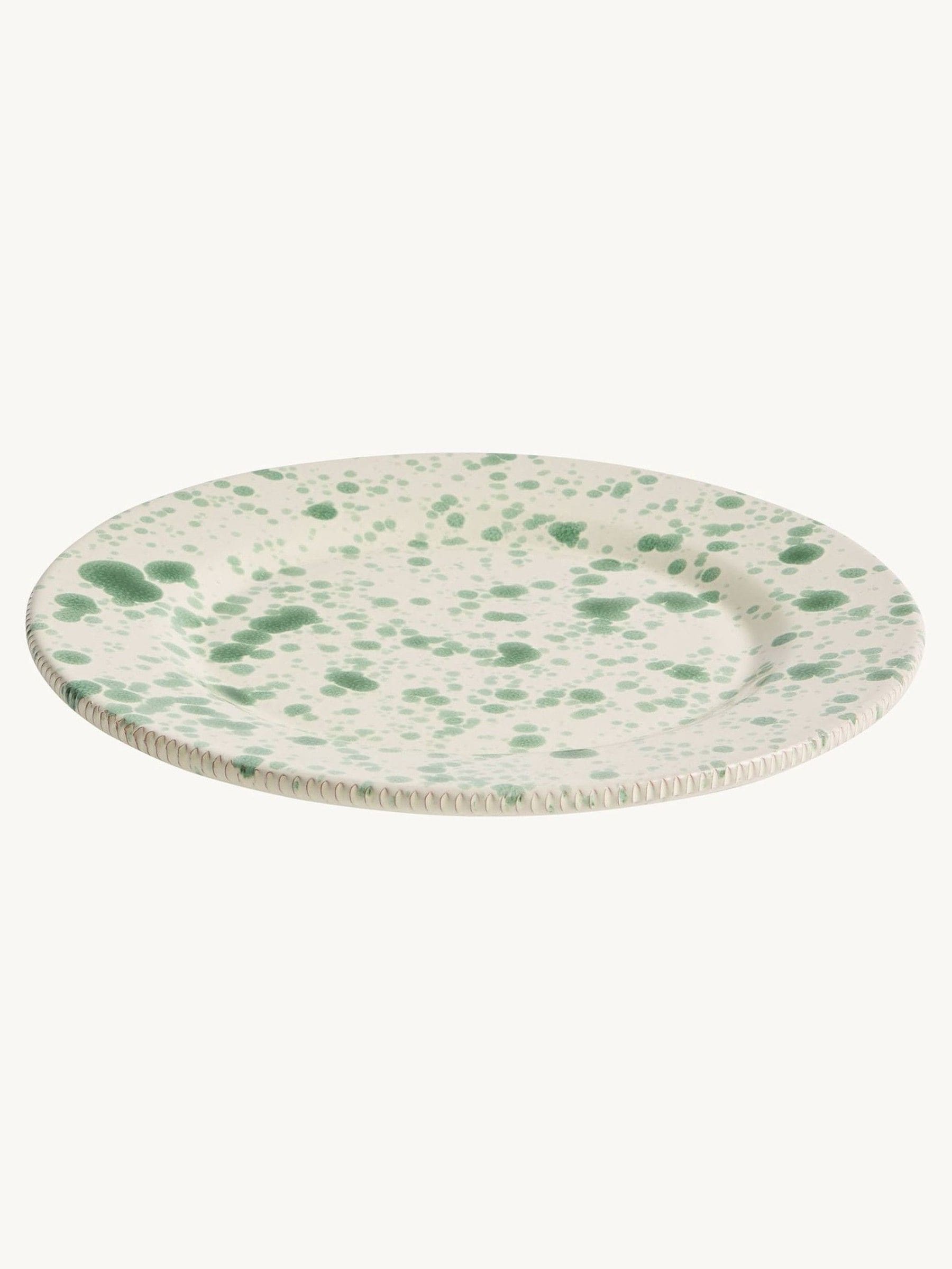 Hot Pottery Set of 4 Splatter Dinner Plates