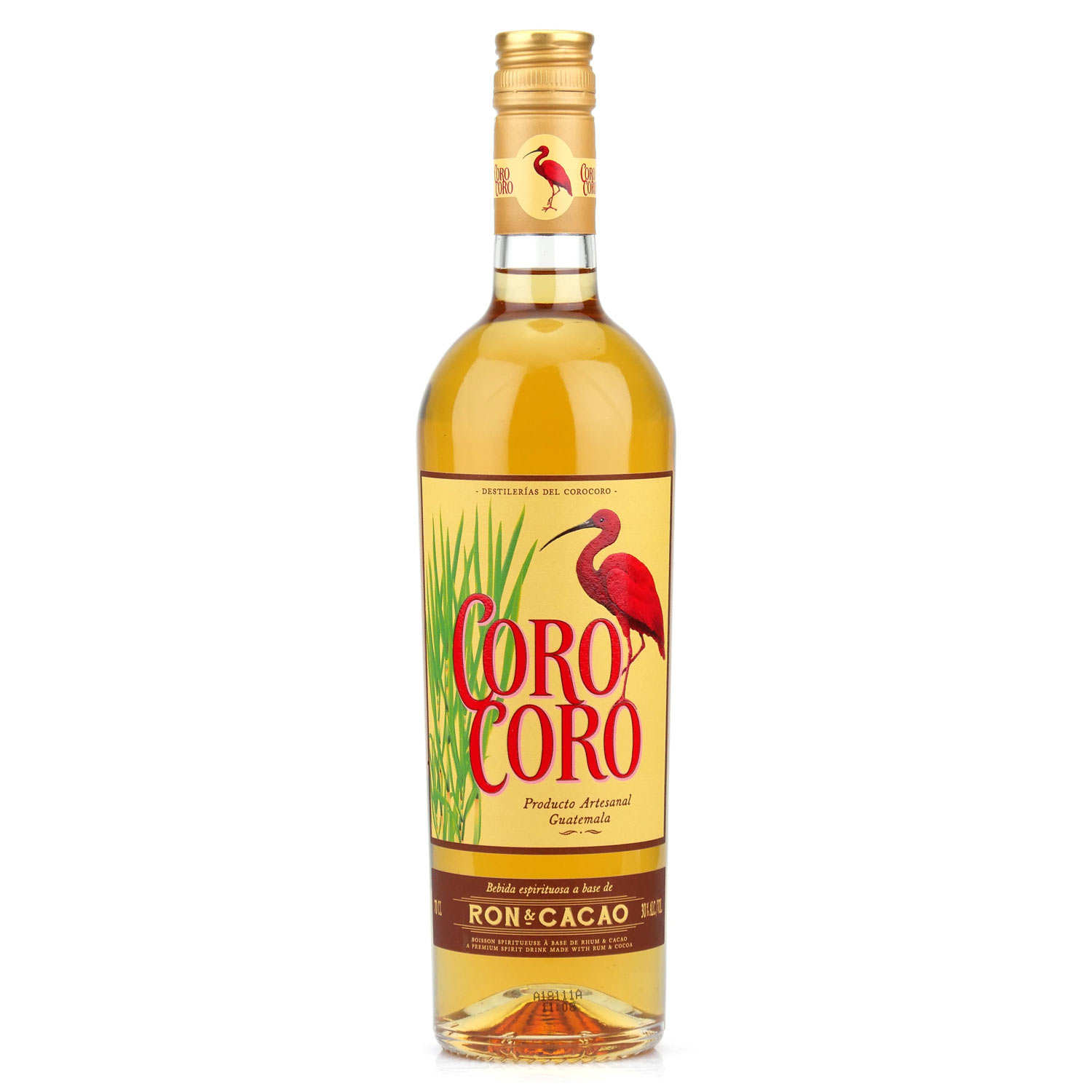 Rhum du Guatemala au cacao - Coro Coro 30%