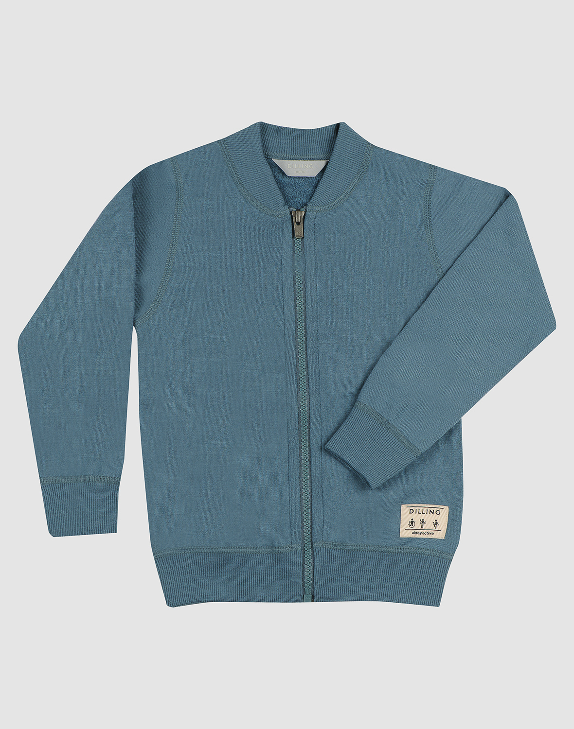 Vest van merinowollen terry voor kinderen