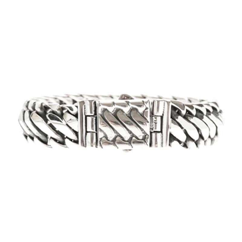 Bracelet Homme Reptile Argent