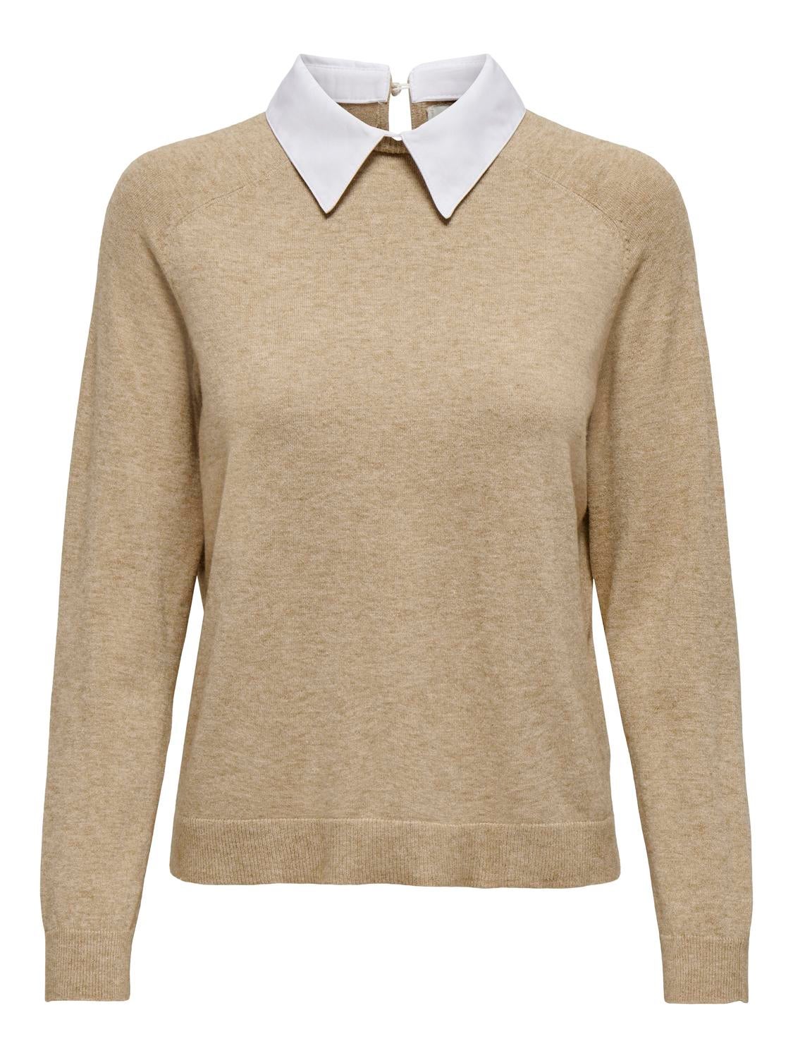 ONLANGIE Strickpullover Tannin
