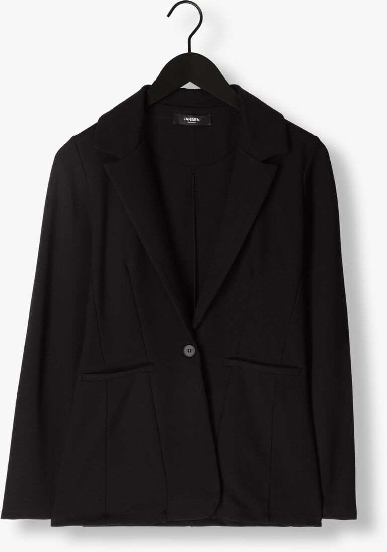 JANSEN AMSTERDAM zwarte jansen amsterdam blazer hv242 blazer with long sleeve