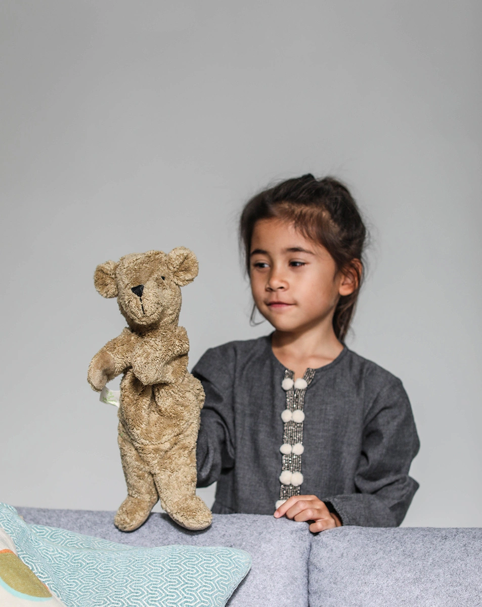 Handspielpuppe BÄR (33x27,8) in braun
