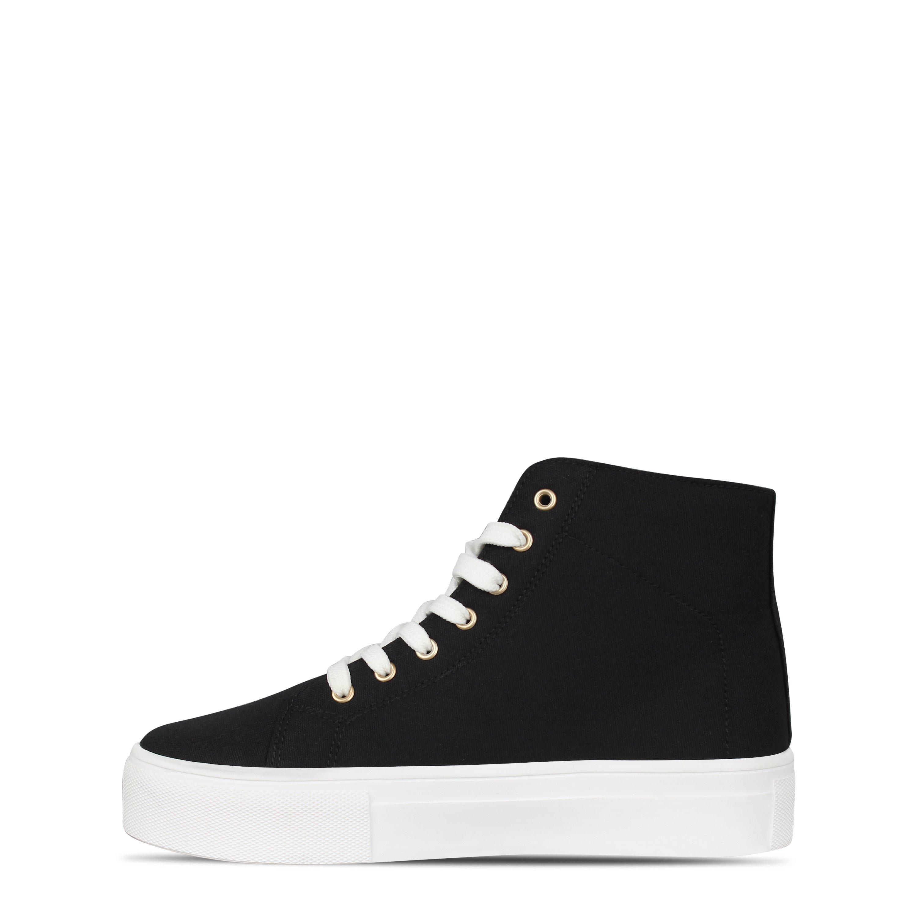 Be You Wide Fit High Top Flatform Trainer
