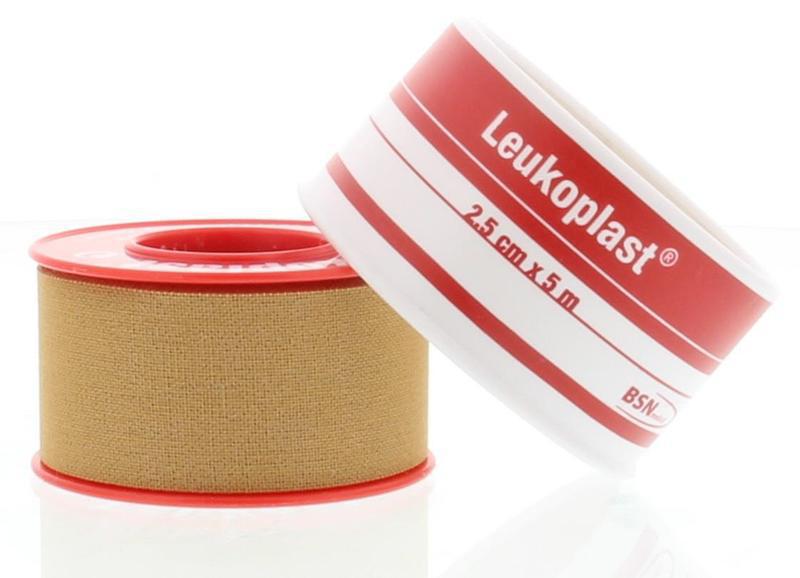 Leukoplast Hechtpleister 5m x 2.50cm Rood 1 stuk