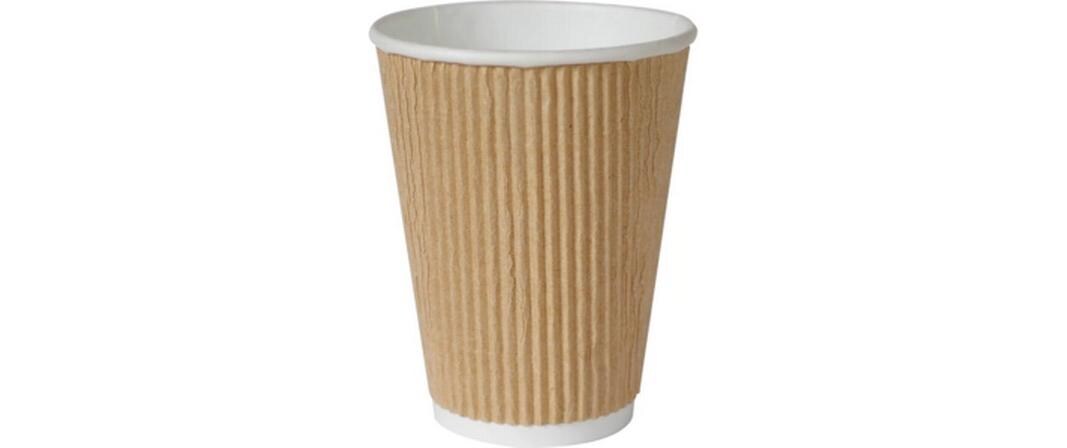 Einwegbecher Triple Wall 47 cl Braun, 20 StückPappbecher