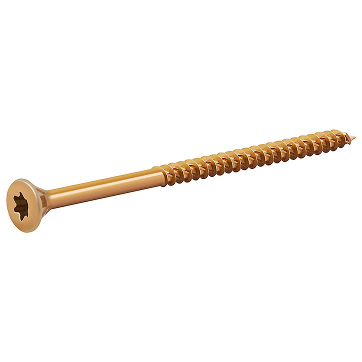Vis à bois Turbodrive Premium torx zinguée jaune 6x90 mm - 100 pièces