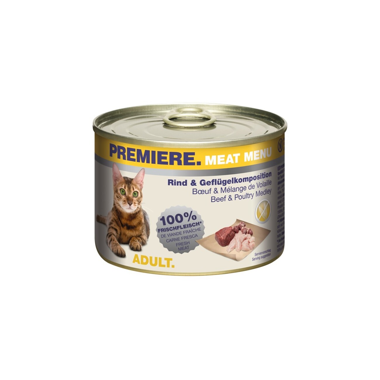 PREMIERE Meat Menu Adult Rind und Geflügelkomposition 6x200 g