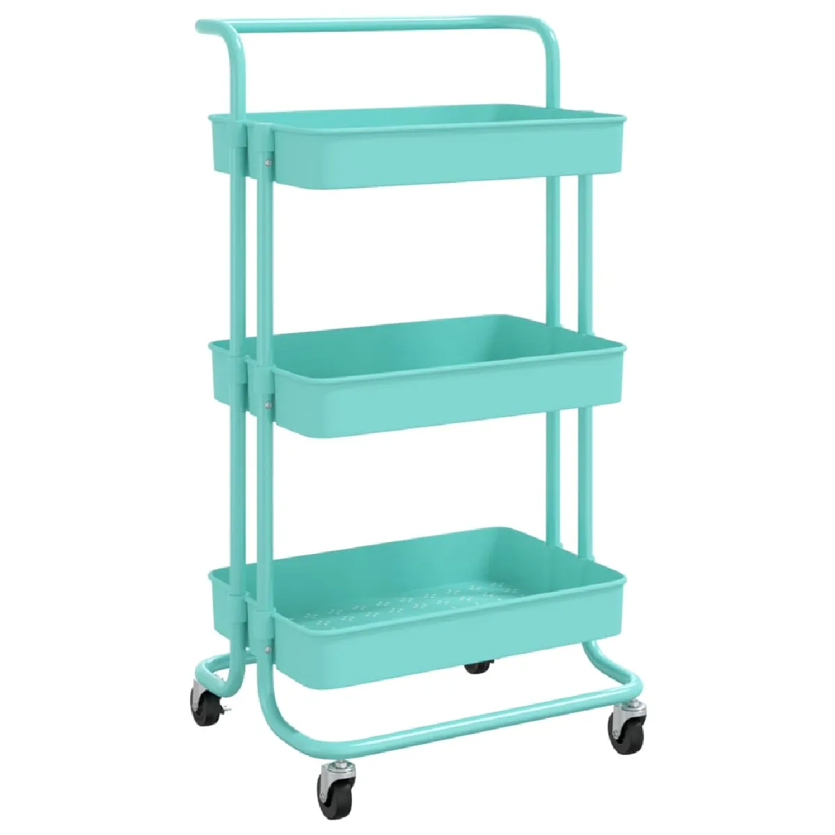 VIDAXL - Chariot de cuisine Turquoise