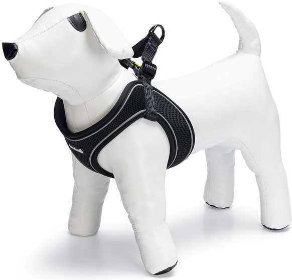 Beeztees hondentuig Parinca Premium zwart 30-35 cm