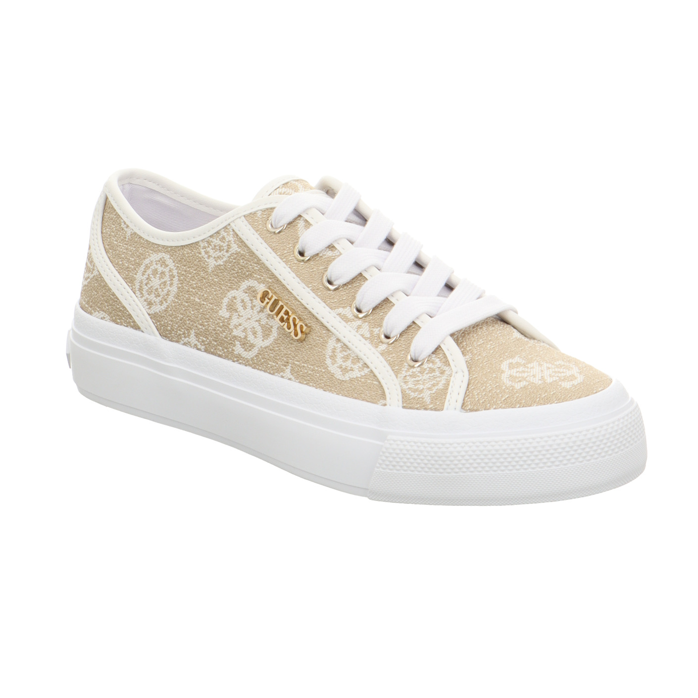 Schnürschuh beige