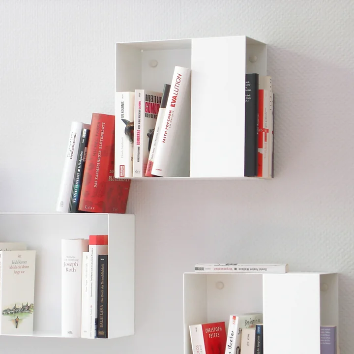vonbox - Box Bücherregal S-Box, weiss (RAL 9016)