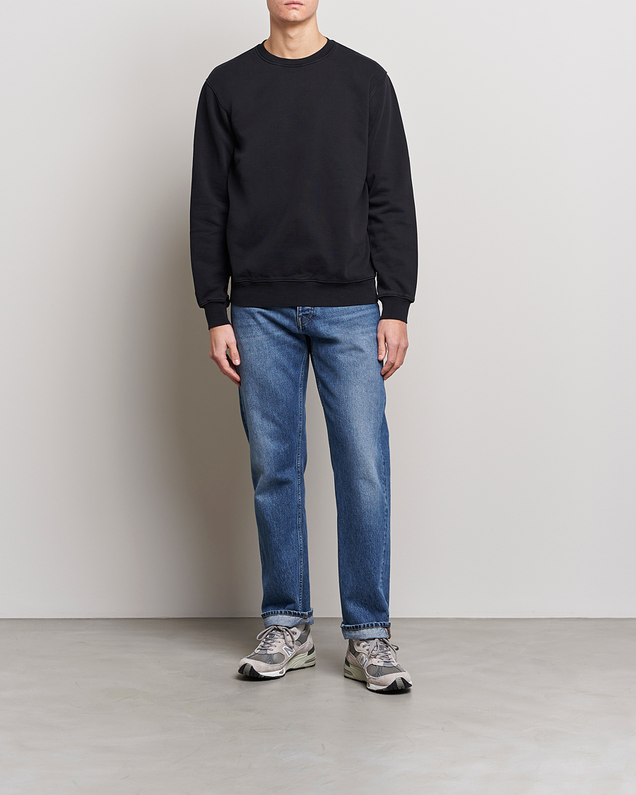 2-Pack Classic Organic Crew Neck Sweat Heather Grey/Deep Black