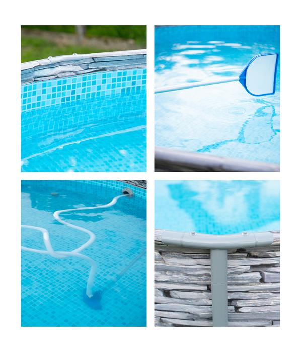 Summer Waves Frame Pool Elite, steingrau,