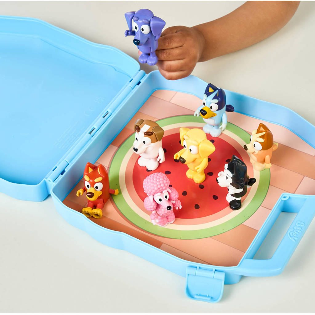 Bluey Verzamelkoffer met 8 speelfiguren Deluxe set