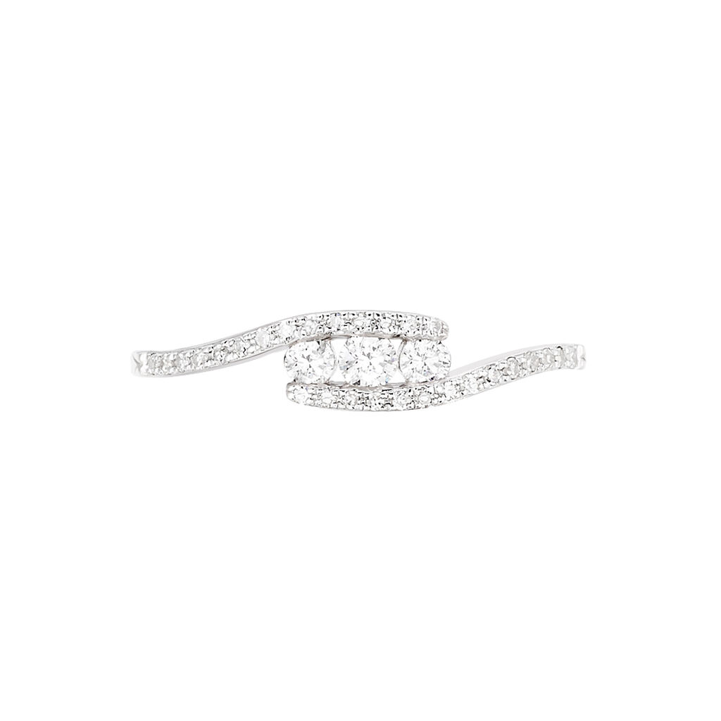 Bague Eternite Or Blanc Diamant