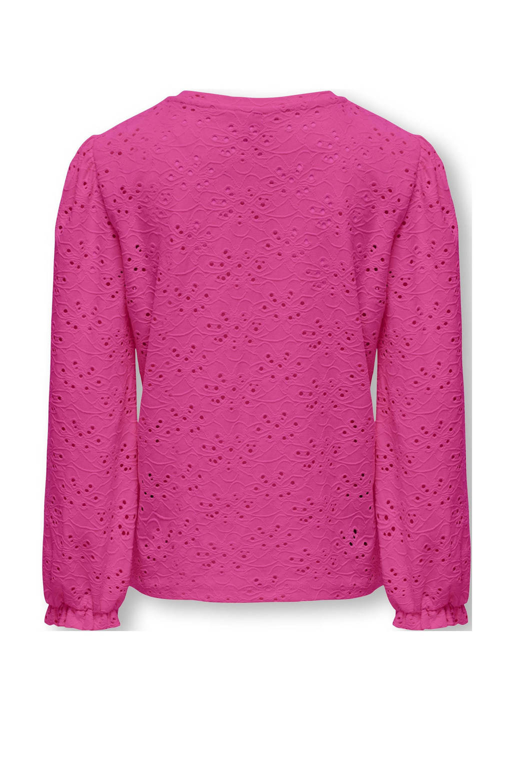 ONLY top KOGSMILLA met open detail fuchsia