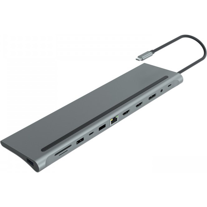 MCL MD1A99AZZUSB3C568 hub & concentrateur USB Type-C 5000 Mbit/s Aluminium