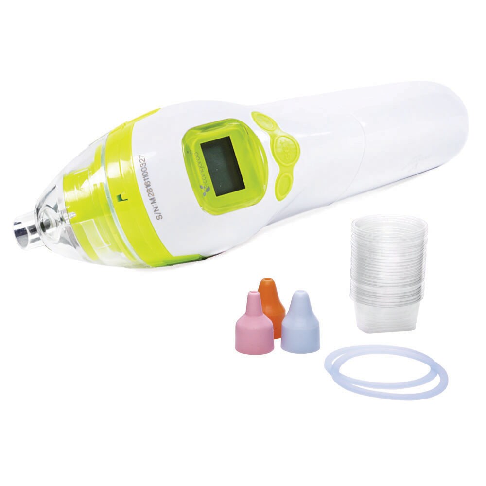 Elektrischer Nasensauger, Nasensekretsauger, 3 Aufsätze, ergonomische Form