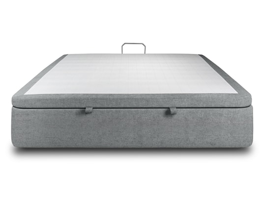 SOMMEIL DE PLOMB - Sommier 140 x 200 Sommier coffre tissu gris anthracite 140x200 h39cm