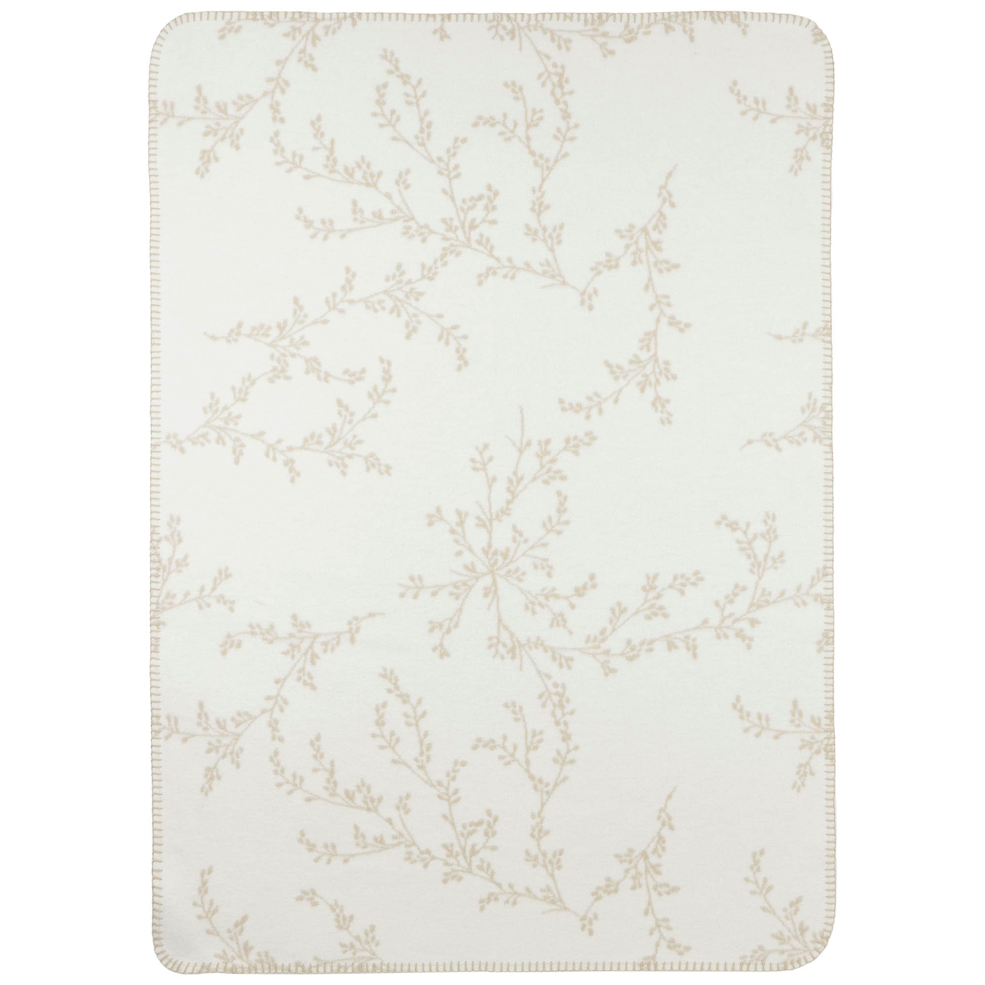Meyco ledikantdeken branches beige