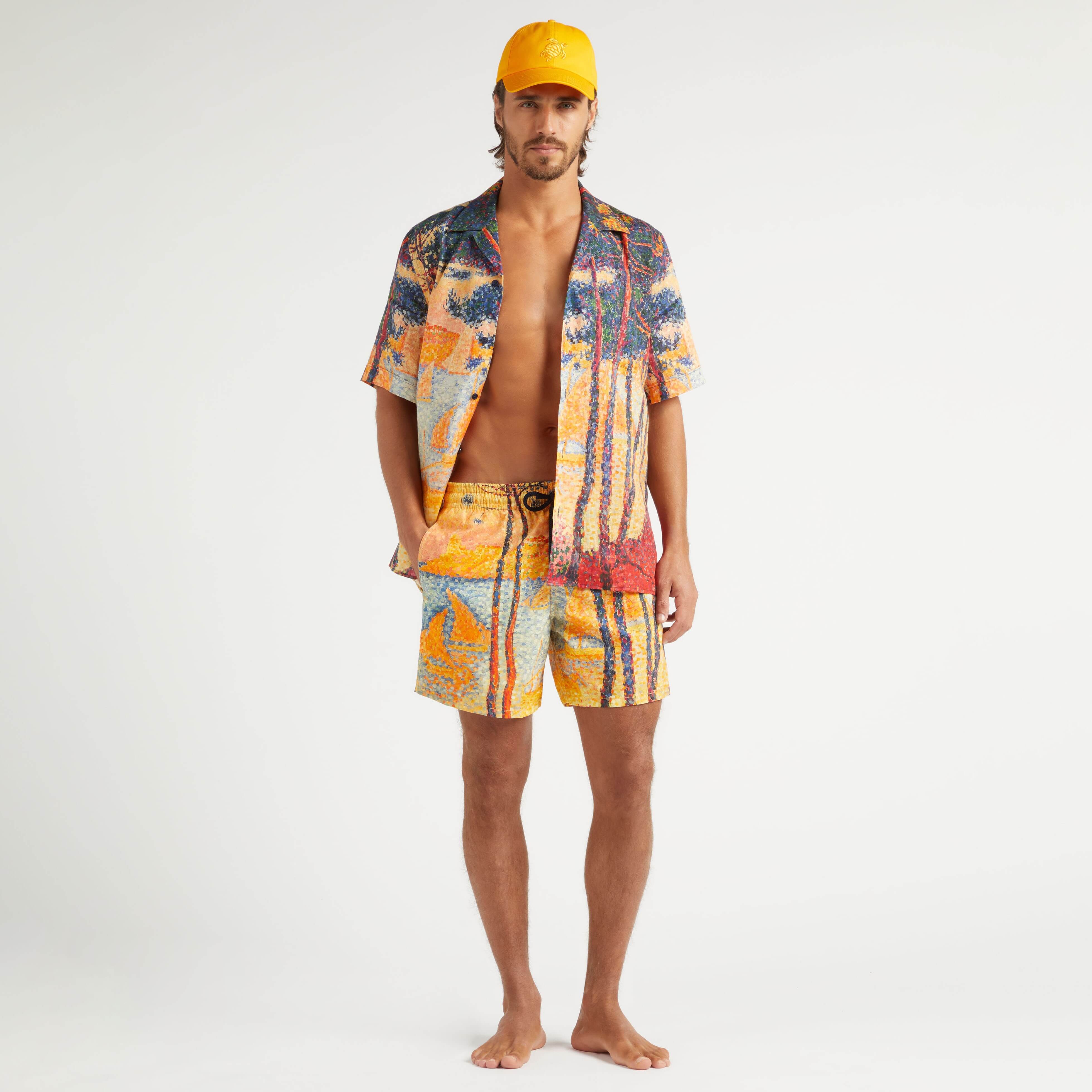 Maillot de Bain Imprimé 360° Homme Voile et Pins - Vilebrequin x Paul Signac| Vilebrequin