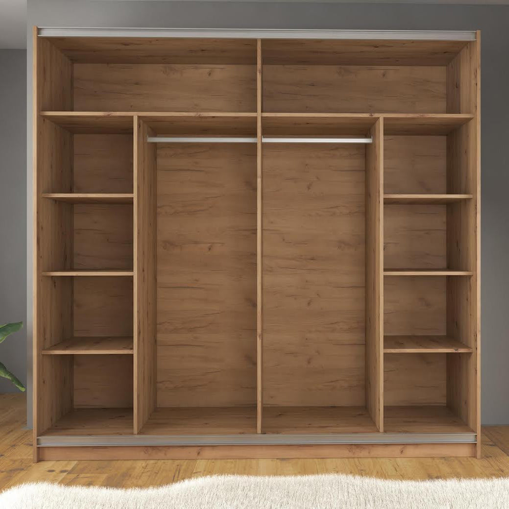 Saturn - Slaapkamer - Eiken - Zwart - 180 - Groot