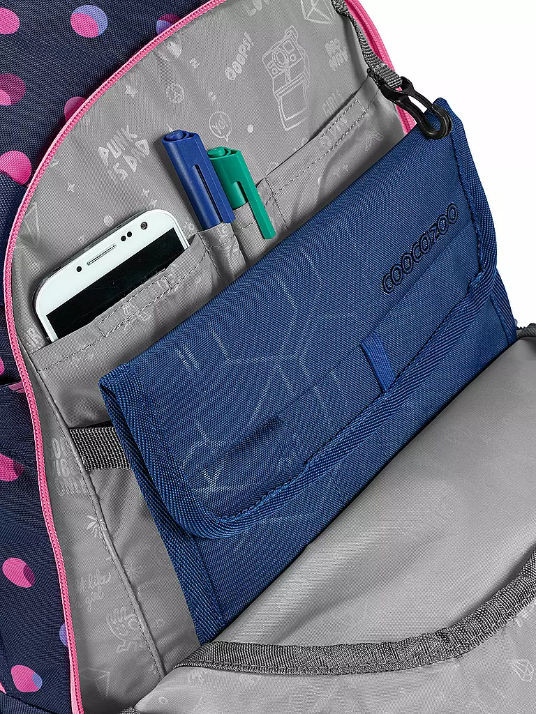 COOCAZOO Schulrucksack MATE Reflective Moons dunkelblau