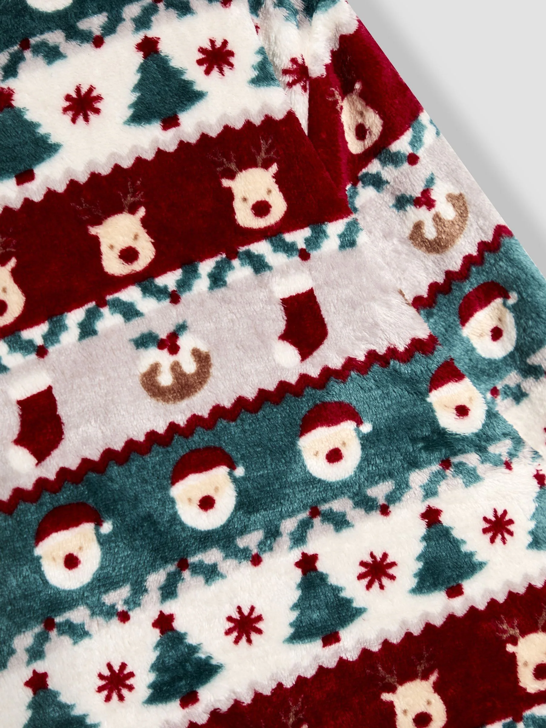 JoJo Maman Bébé Men's Christmas Fair Isle Fleece Pyjama Set