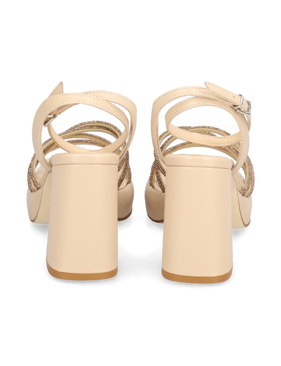 Veloursleder Sandale