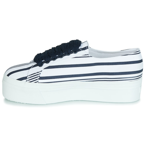 Superga - 2790 COT MULTI STRIPE W - Blanc