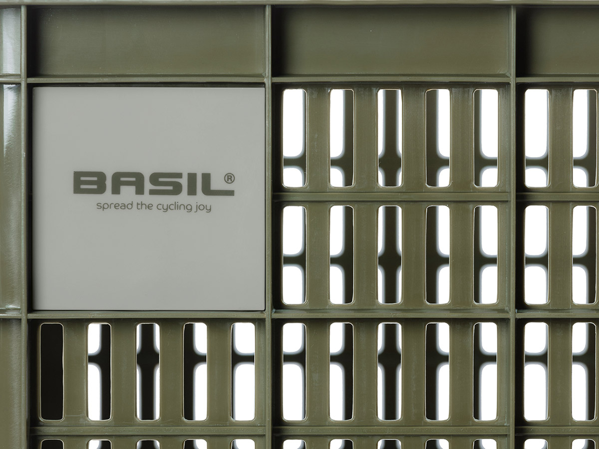 Basil S fietskrat - Moss Green