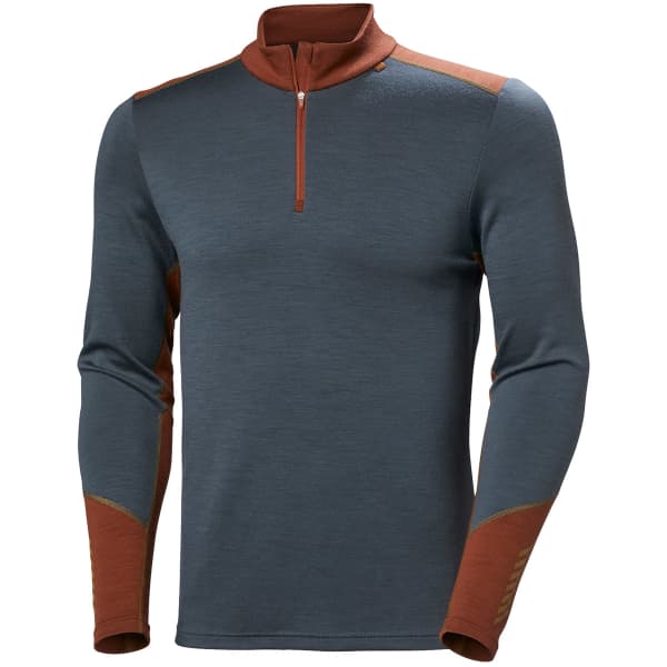T-shirt thermique HELLY HANSEN LIFA MERINO MIDWEIGHT 1/2 ZIP ALPINE FROST