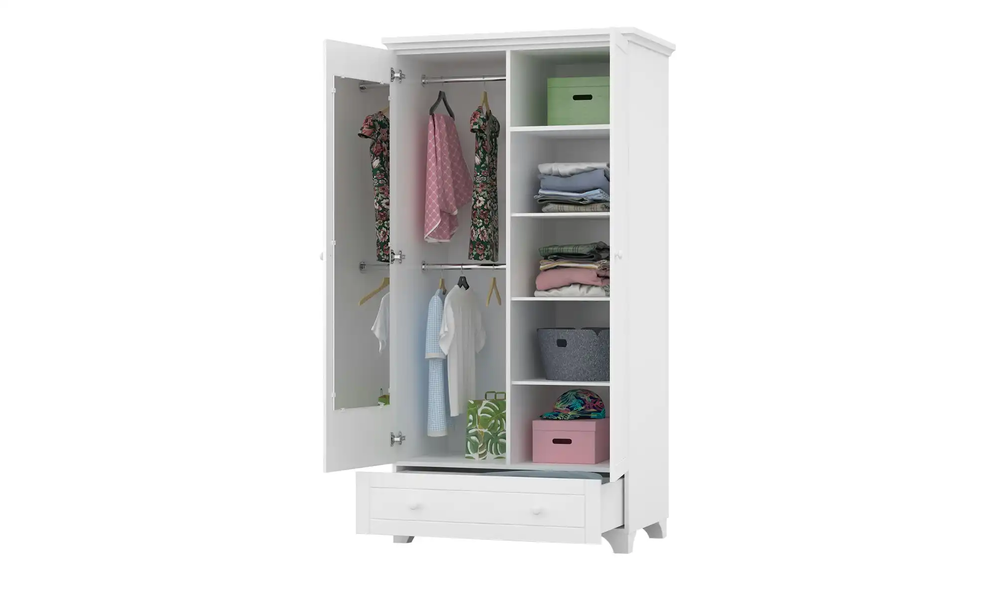 Drehtürenschrank Royal White