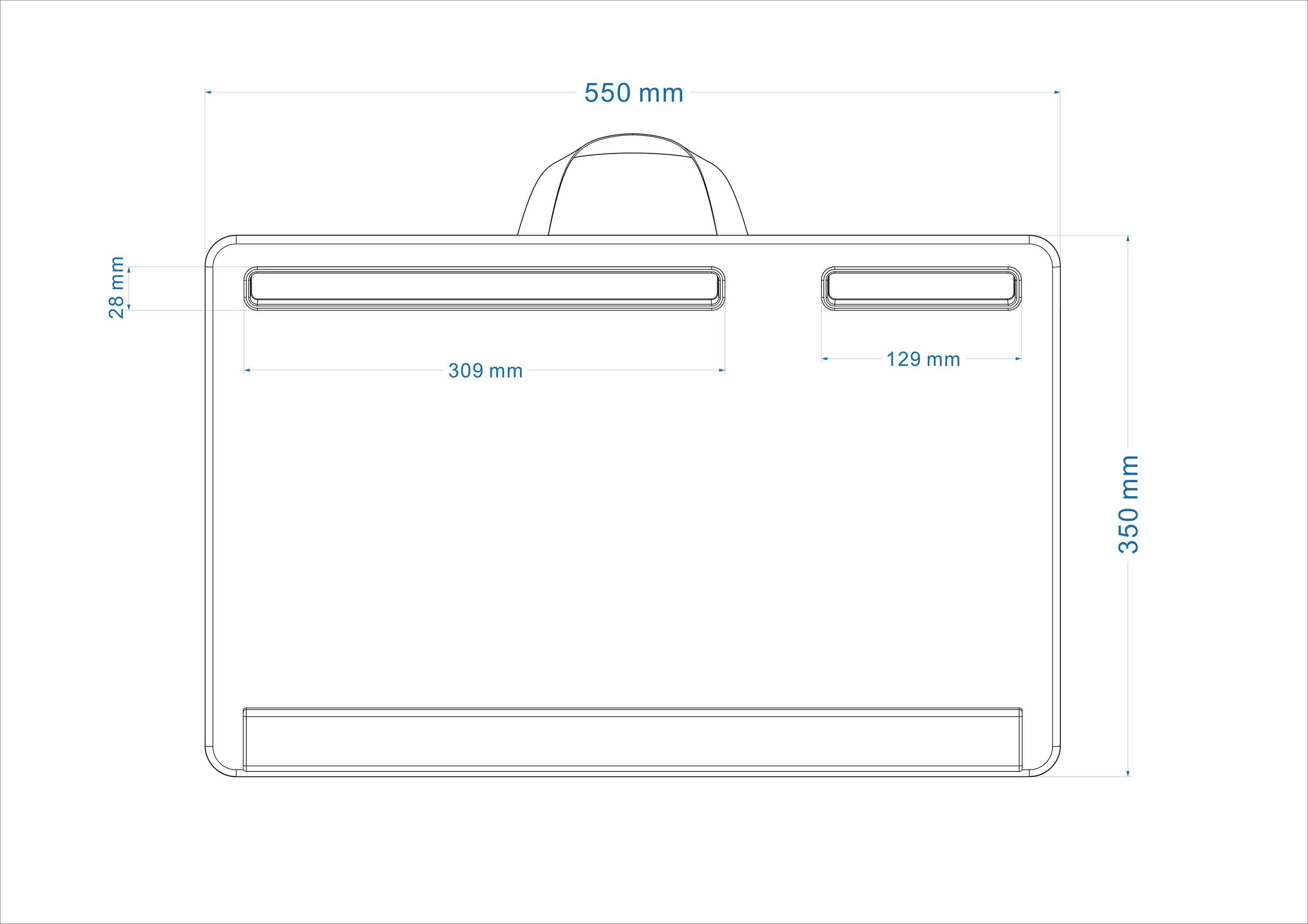 Laptoptisch multifunktional nature/grau