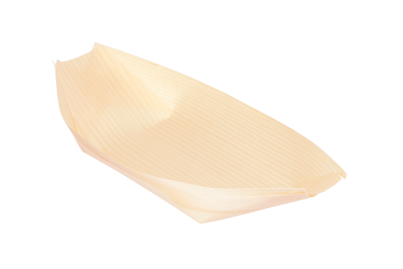 Amuse bootje hout 220x115mm BIO