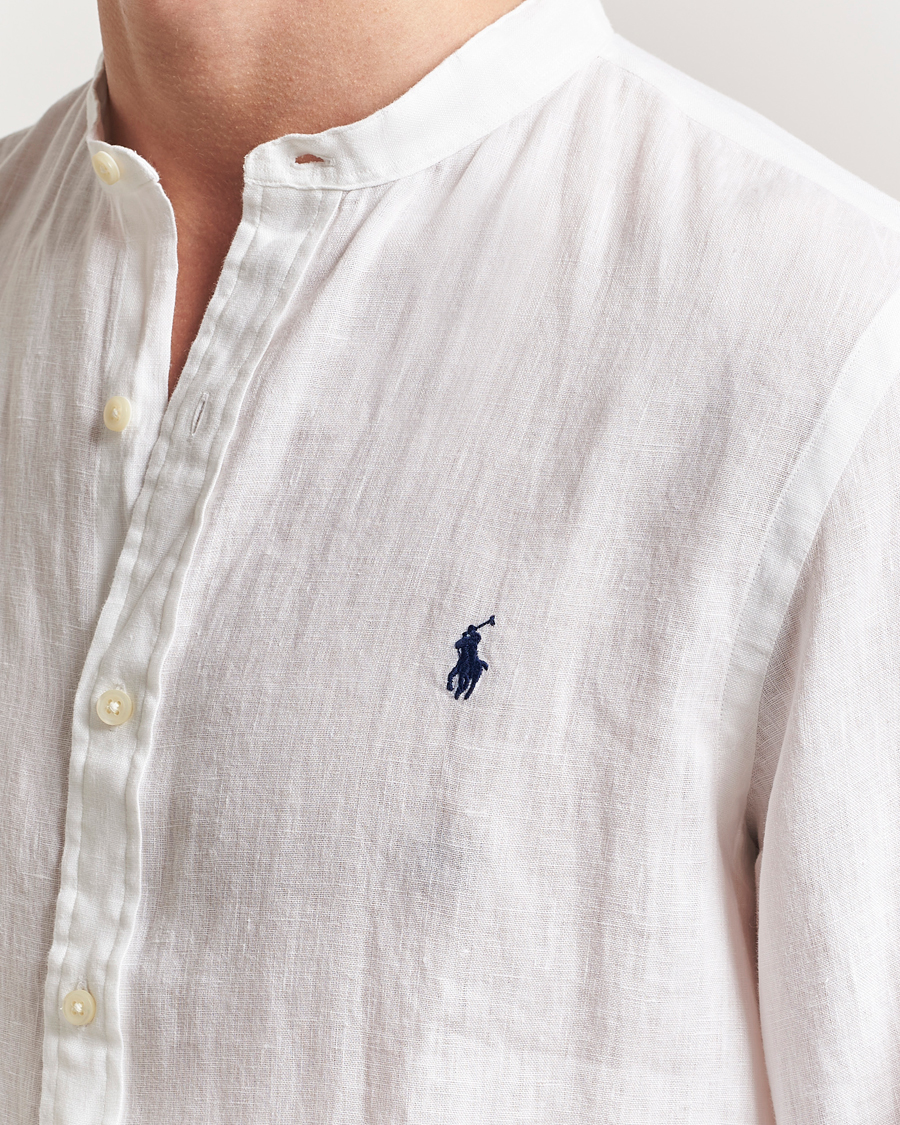 Polo Ralph Lauren Slim Fit Linen Shirt Ceramic White
