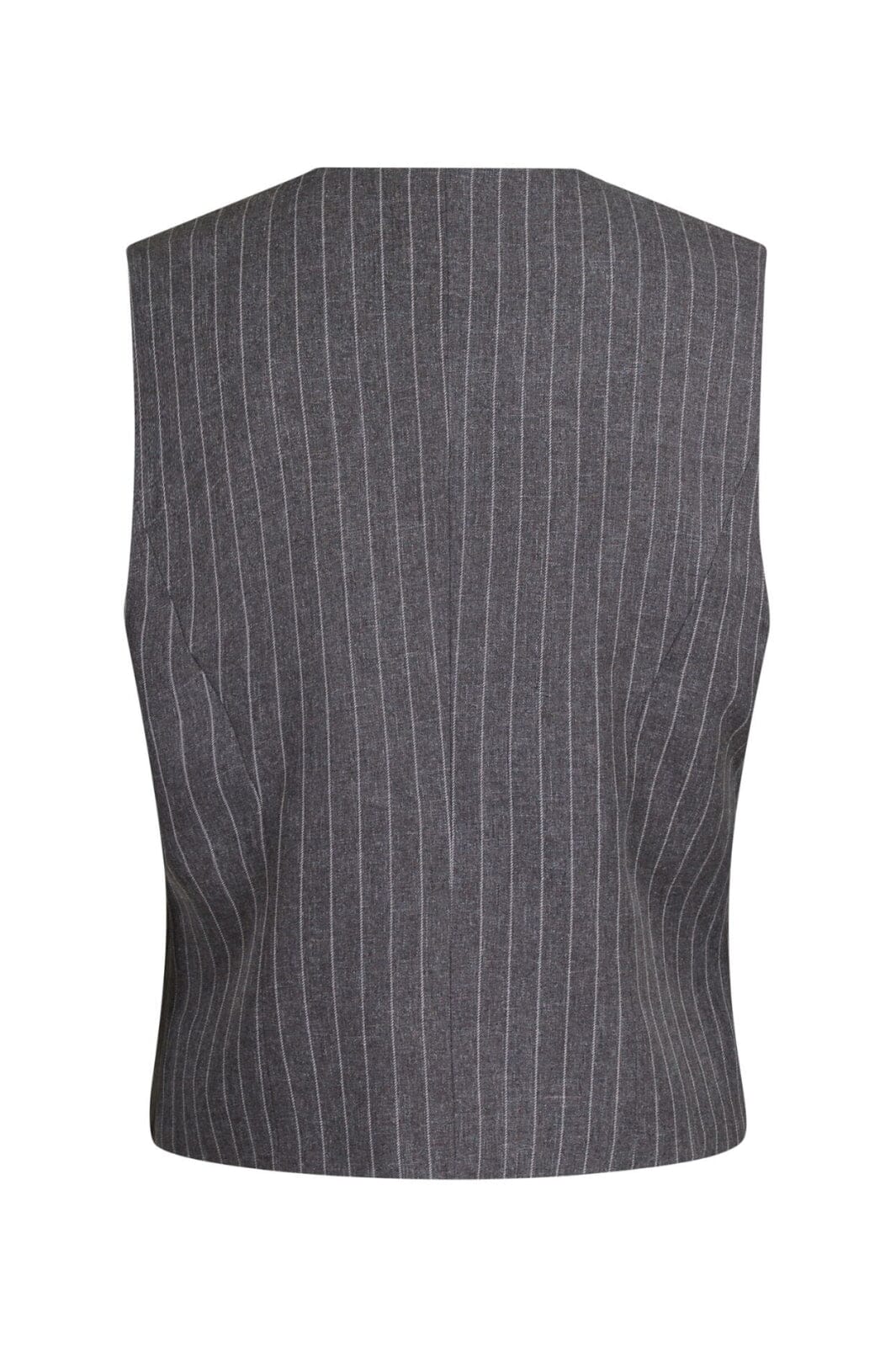 Neo Noir Vendetta Pinstripe Waistcoat grey melange