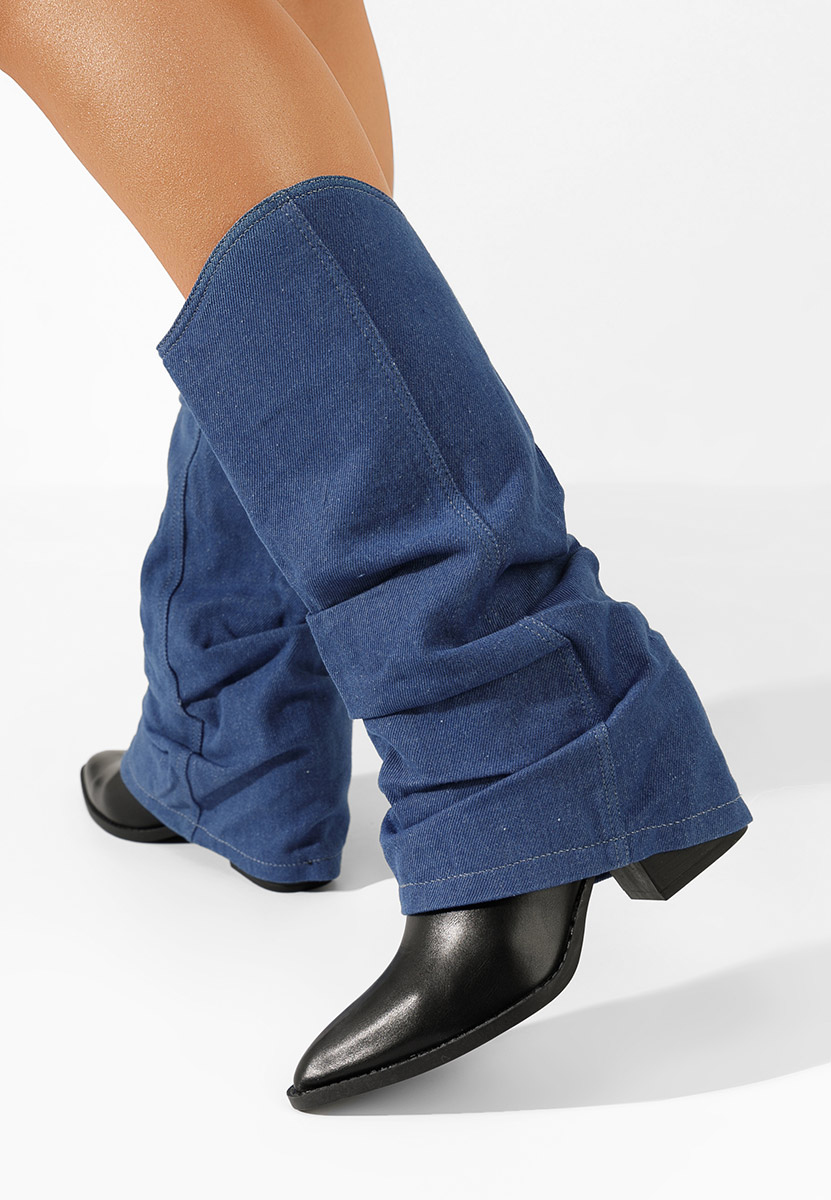 Bottes à talon carré marine Verta V2