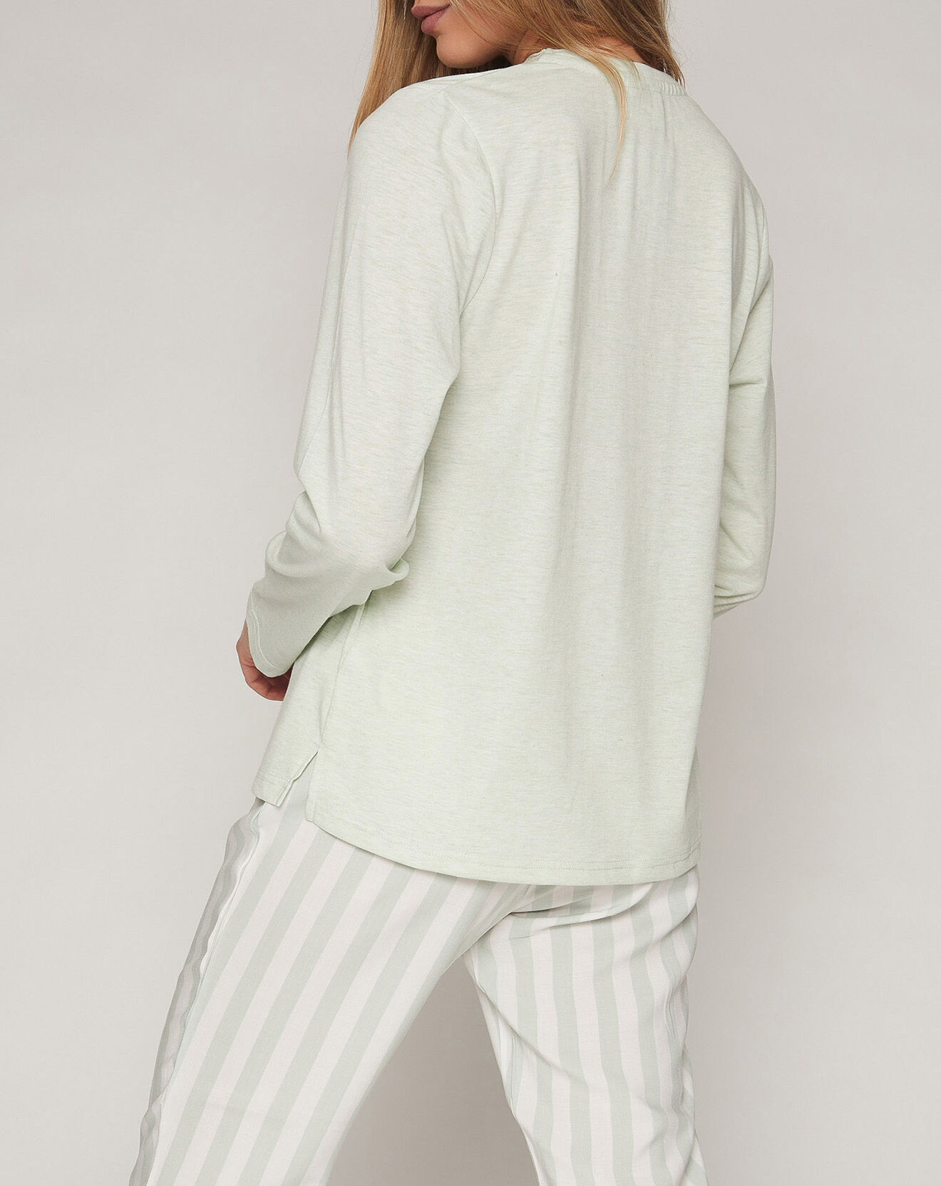 Admas Classic Pyjama Classic Tripes vert