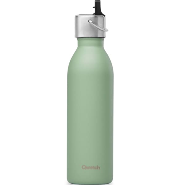 Bouteille isotherme QWETCH INSULATED STAINLESS STEEL BOTTLE SPORT LID ACTIVE 600 ML MATT SAGE GREEN