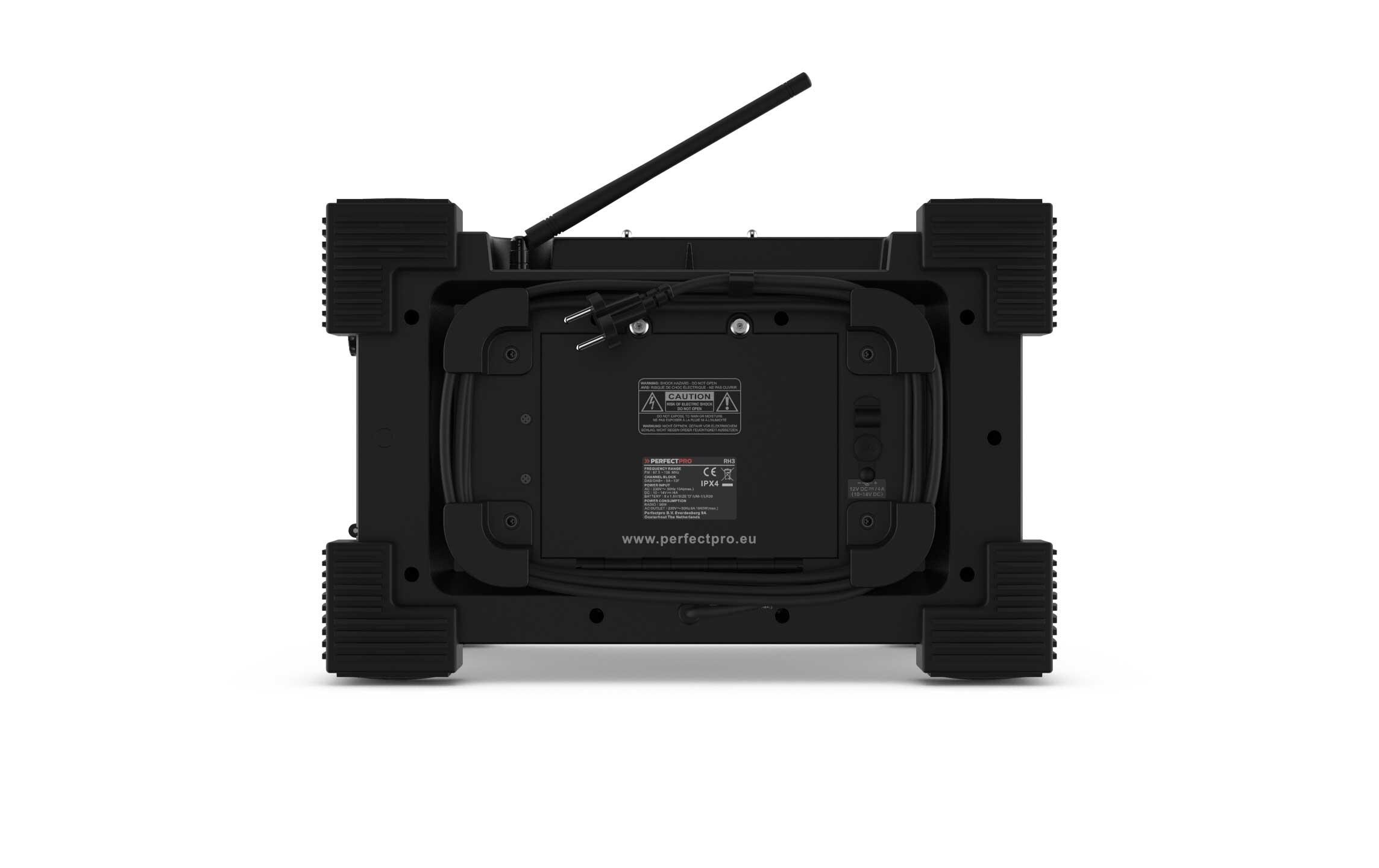 DAB+ Radio ROCKHART Schwarz<br>Grosses, lautes Baustellenradio