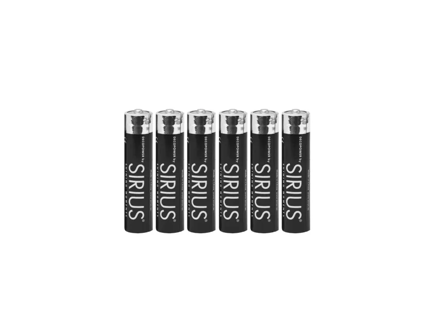 Sirius DecoPower AAA Batteri - 6 stk