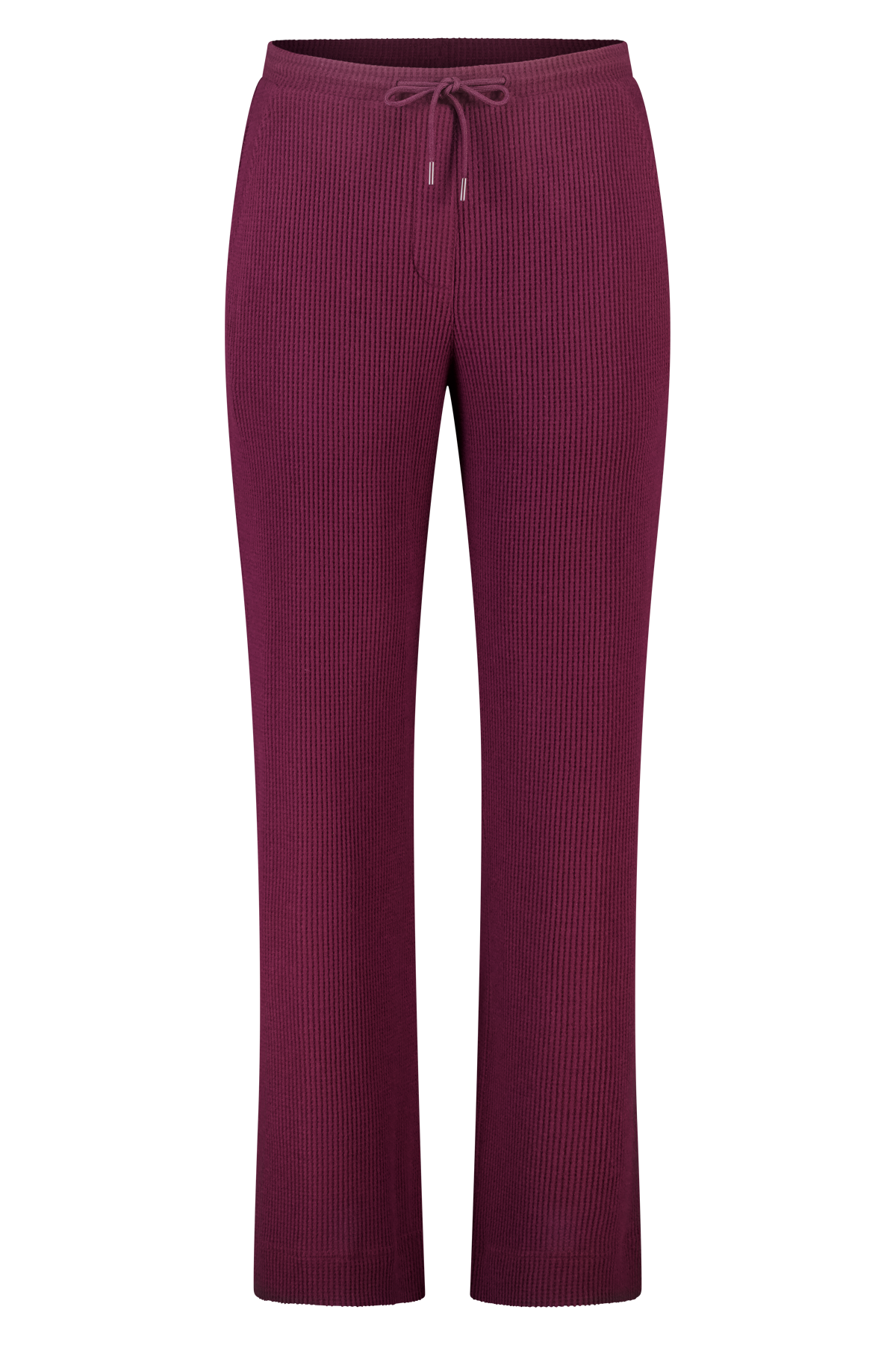 Rechte broek met elastieke taille Bordeaux
